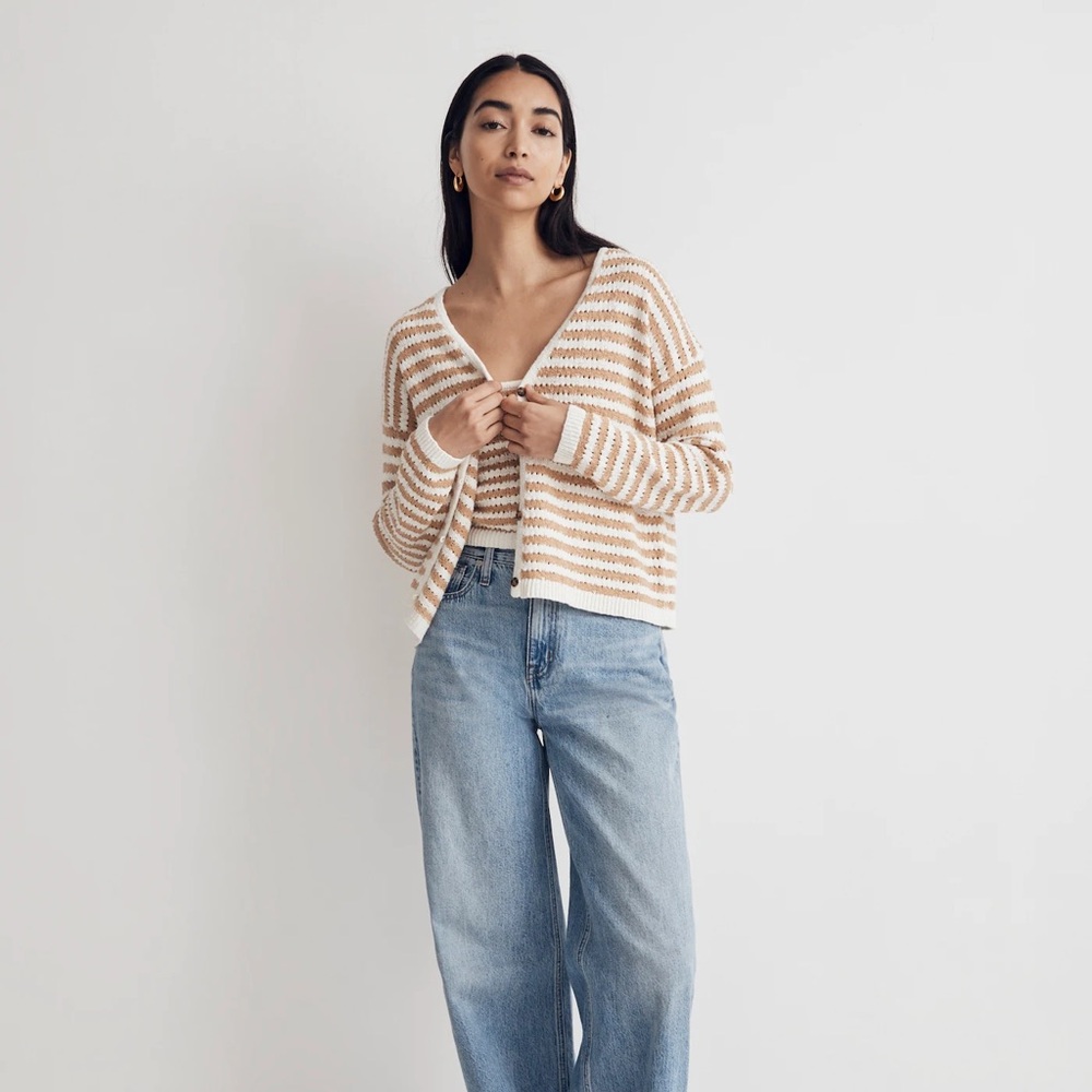 Madewell Open Stitch Cardigan Sweater